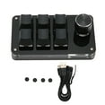 thumbnail image 2 of Clavier Programmable 6 Touches, Mini Clavier Mécanique de Jeu avec Fonction Bouton, Raccourci Programmable Fonction Personnalisée, 2 of 8