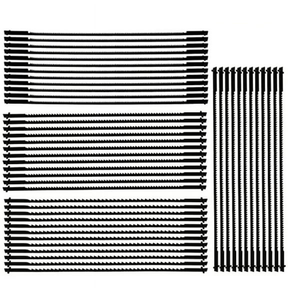 48 Pack Scroll Saw Blade Set, 5 Inch Pin End Replacement, Blades Woodworking Tool for Wood Metal