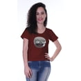 thumbnail image 3 of Moomaya T-shirt à Manches Courtes pour Femmes avec Col Rond, Écusson à Paillettes, Coupe Décontractée - RC, 3 of 7