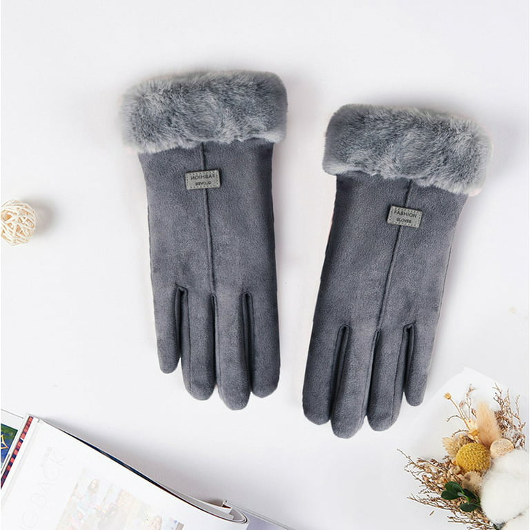 Fashion-Women Bowknot Winter Warm Gloves Mittens Winter Gloves Women  Driving Guantes Mujer Luvas De Inverno