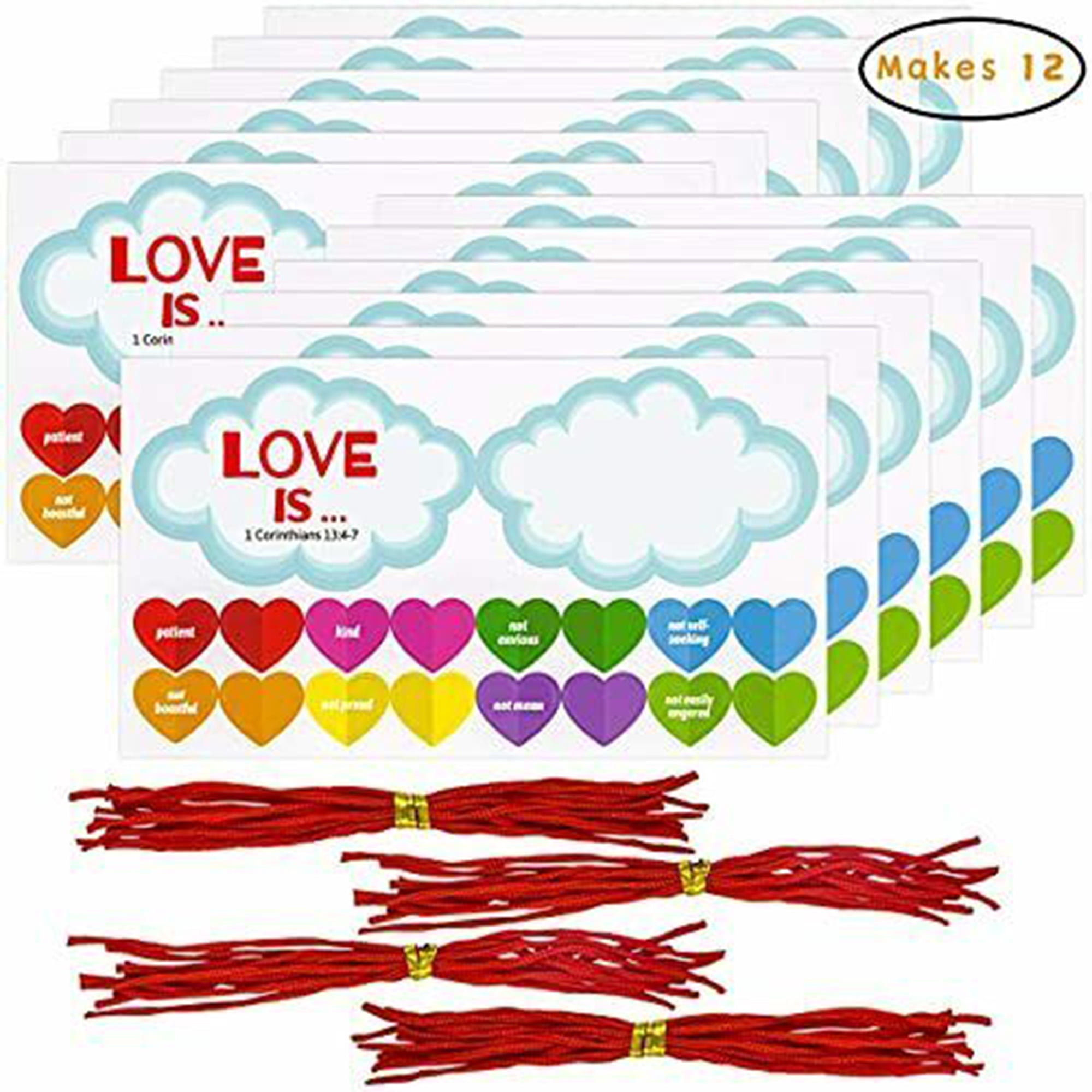 LELINTA 12 Pieces Valentine��s Foam Heart Picks Stickers Foam Hearts Self Adhesive Stickers Heart Shapes Glitter Stickers for Valentine's Day DIY Crafts Wedding Supplies Decoration