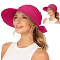 thumbnail image 2 of AirLoni Summer Hats For Women 2 In 1 Women’s Sun Visor Caps Zipper Off Ponytail Friendly Foldable Lightweight One Size 1 pc, 2 of 5