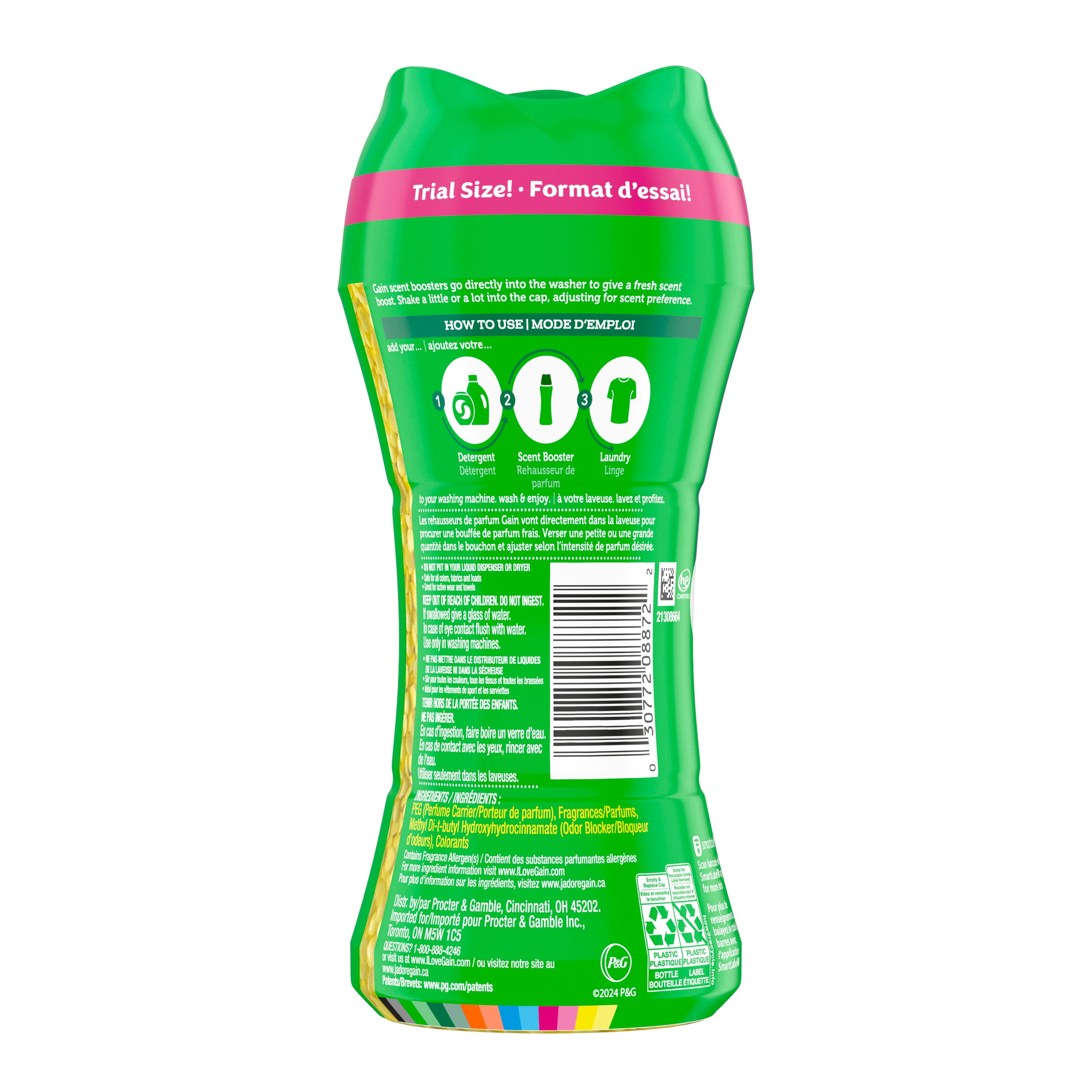 Gain In-Wash Laundry Scent Booster, Original Scent, Fresh Extender + Odor Protection