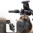 thumbnail image 3 of Mobile Phone Holder Bike Motorcycle Handlebar Sturdy Mount Stand Base Bicycle Handlebar Phone Base Stable Phones Clip for 4.7-7 Inches Smart Phones red, 3 of 6