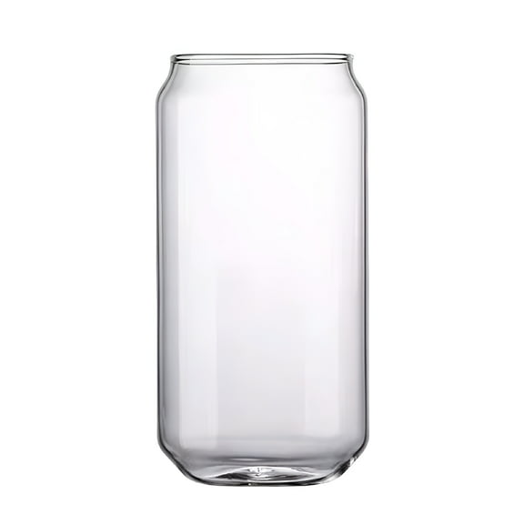 ACDANC 12 oz Can Shaped Glass Cups,Beer Can Glasses,Aesthetic Soda Can Cup Clear Glass Tumbler,Tall Cocktail Drinkware,Cute Cups,Cool Drinking Glasses for Kitchen,Modern Glassware