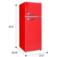 Frigidaire 7.5 Cu. Ft. Retro Top Freezer Refrigerator, Red, EFR753