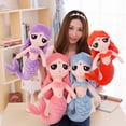 thumbnail image 2 of sale Plush Mermaid Dolls With Curved Tail Plush Toys For Girl Super Beautiful Little Mermaid 30cm Baby Doll Wedding Dolls heqiyong LED, 2 of 2