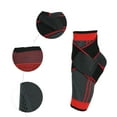 thumbnail image 4 of Unique Bargains 1 Pcs Ankle Support Braces with Strap Adjustable Breathable Ankle Wrap Brace for Sports Red Size L, 4 of 7