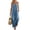 Blue, variant on Jumpsuits for Women Scoop Neck Adjustable Strap Loose Fit Overalls Sleeveless Wide Leg Casual Summer Jumpsuits with Pockets White M