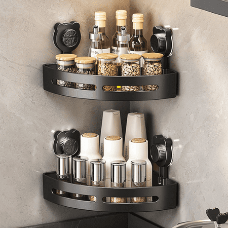 Djiypn Corner Shower Caddy Suction Cup Shower Shelf Corner No Drilling Bathroom Shower Organizer Storage Rack Adhesive Plastic (2-Pack Gray) Djiypn Corner Shower Caddy Suction Cup Shower Shelf Corner No Drilling Bathroom Shower Organizer Storage Rack Adhesive Plastic (2-Pack Gray)