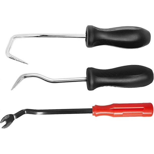 Paquete de 3 ganchos para extracción de mangueras con extractor de sujetadores, kit de gancho y ganzúa para radiador, mangueras de vacío, juntas y juntas tóricas de transmisión.