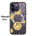 thumbnail image 1 of Carcasa Segura Magnética Para iPhone 14 Pro Max 11 13 Carga Inalámbrica Moda Flor Verde Sonrisa Cara Impresión Suave TPU Protector De Teléfono Móvil Antiarañazos Shell Cubierta Para 12Pro Gao Jiahui unisex, 1 of 2