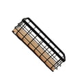 thumbnail image 1 of Cateissary Cubo de almacenamiento montado en la pared de hierro, repuesto Rectangular para colgar artículos diversos, organizador de estante de Almacenamiento y organización del hogar Negro, 1 of 6