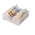 thumbnail image 2 of Washable Mesh Wardrobe Clothes Organizer Storage Box With Compartments For Underwear Socks Leggings, 2 of 2