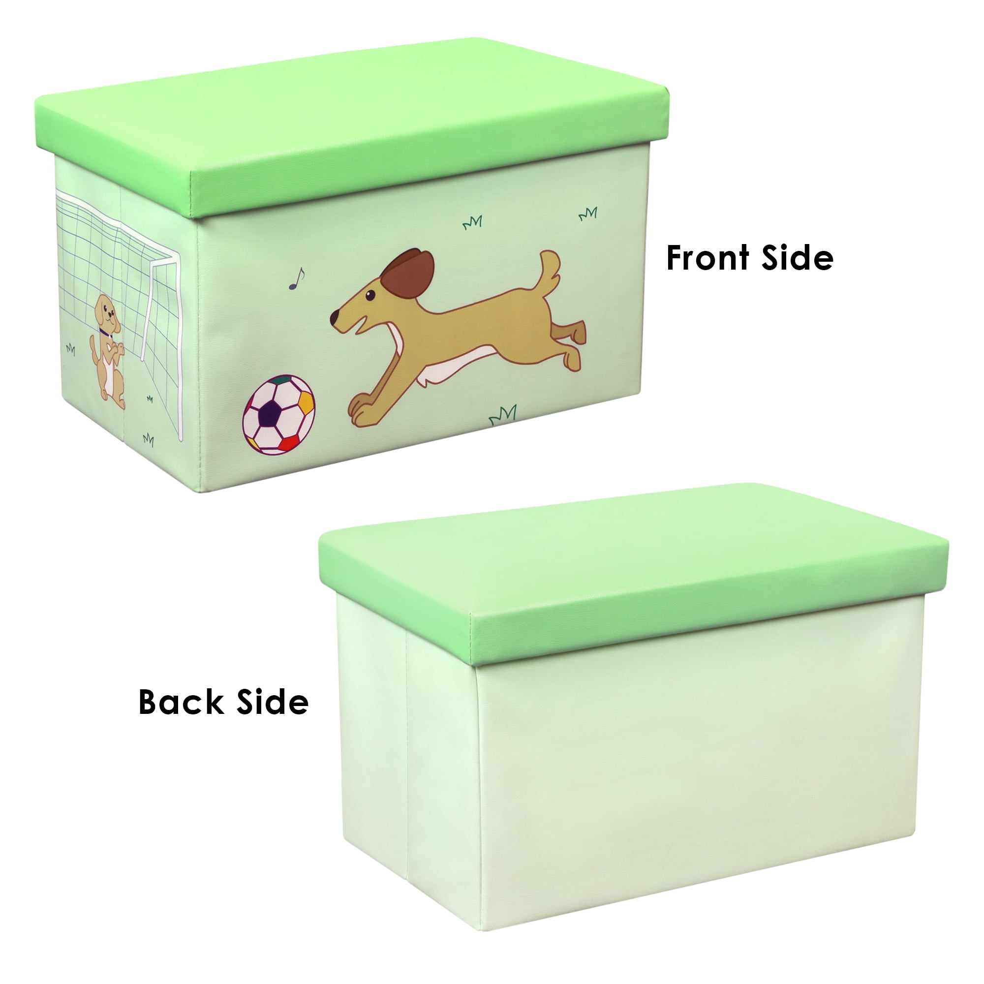 Otto & Ben 23 Inch Toy Storage Chest Organizer, Dog and Ball