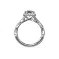 thumbnail image 2 of 1.00 Carat Excellent Princess Cut Natural Diamond Beautiful Solitaire with Accents Bridal Ring for Bride Solid 18K White Gold Size 5, 2 of 9
