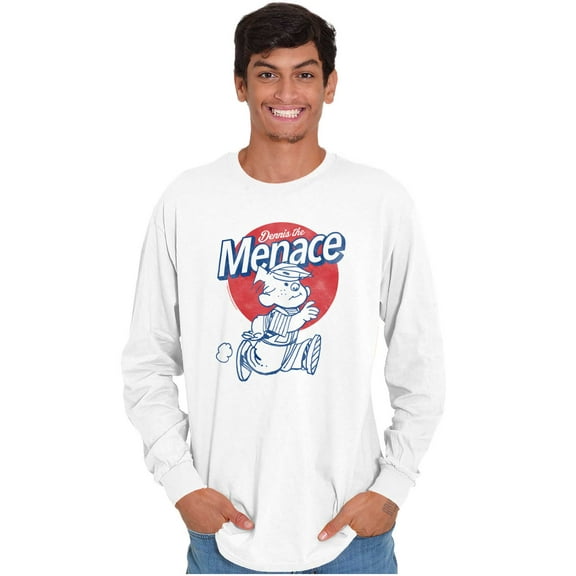 Vintage Dennis The Menace Sketch Long Sleeve TShirt Men Women Brisco Brands M