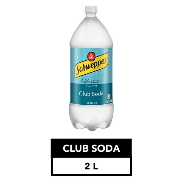 Schweppes Club Soda, 1 L bottle 