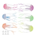 thumbnail image 4 of Simulación de medusas para acuario Bling Bling Medusas artificiales de silicona decoraciones para peceras, 4 of 12