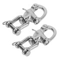 thumbnail image 1 of 2PCS Stainless Steel Swivel Eye Snap Hook - Heavy Duty Snap Clips with Quick Release, Marine Grade, Durable, Universal for Sailboat Rigging, 1 of 7