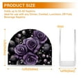 thumbnail image 4 of Yayeee Napkin Holder for Table Kitchen Paper Tissue Organization, Purple Roses, 4 of 8