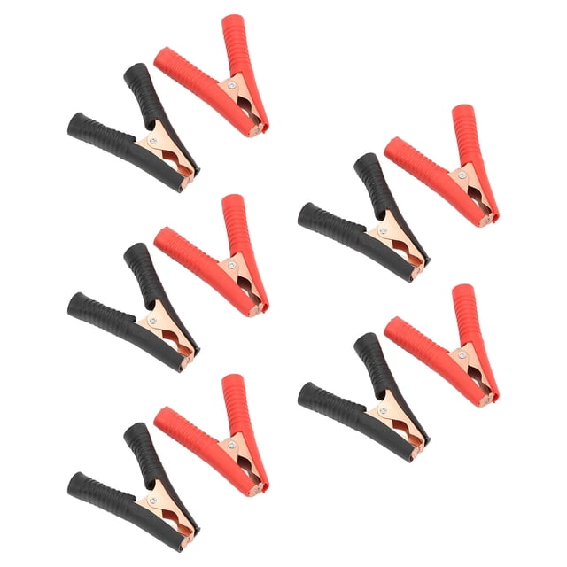 Battery Clamp,5 Sets Power Inverter Jumper Clamp Battery Charger Clamp Optimal Efficiency