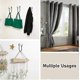 thumbnail image 4 of 2 Pcs Metal Curtain Holdbacks with Clear Crystal Ball - Decorative Wall Mounted Drapery Tiebacks with Screws, Heavy Duty Window Treatment Holdbacks fo, 4 of 5