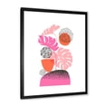 thumbnail image 2 of Designart 'Geometric Sun and Moon Shapes With Tropical Leaves' Modern Framed Art Print, 2 of 4