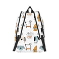 thumbnail image 2 of Bixox Puppy Printing Canvas Backpack Lightweight Casual Travel Backpack School Backpack Fits 15.6 Inch Notebook, 2 of 5
