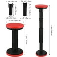 thumbnail image 2 of WHAMVOX Furniture Legs for Bed Frames 2Pcs Black Nylon Adjustable Support 18-44cm, 2 of 8