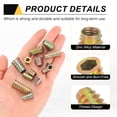 thumbnail image 3 of 18 Pcs Threaded Inserts for Wood, Zinc Alloy M8 Thread Inserts Nuts 20mm Length, 3 of 6