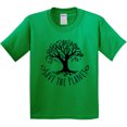 thumbnail image 3 of Inktastic Save the Planet Tree Design with Green Leaves Youth T-Shirt, 3 of 5