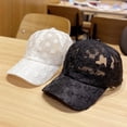 thumbnail image 2 of Gorras de béisbol de encaje Floral para mujer sombreros de sol transpirables Negro Hugo Sombrero de béisbol para mujer, 2 of 6