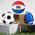 thumbnail image 4 of Set de pelotas deportivas Sratte Soccer Basketball con bomba, 4 of 7