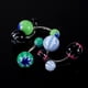thumbnail image 3 of Joyería Irfora Kit de joyería 105pcs Piercing del cuerpo de acero inoxidable del ombligo El trago del labio de la ceja de la nariz piercing en el pezón anillo de la barra multicolor Irfora Joyería, 3 of 6