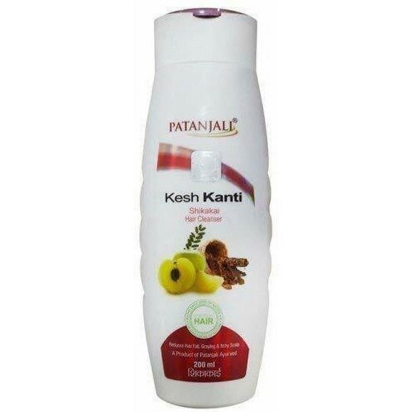 Pack Of 3 - Patanjali Kesh Kanti Shikakai Hair Cleanser Shampoo - 200 Ml (6.76 Oz)