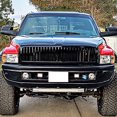 thumbnail image 2 of Black Front Bumper Hood Grill Grille Assembly Vertical Style Made For And Compatible With 1994 - 2001 Dodge RAM 1500 2500 3500 94 95 96 97 98 99 00 01, 2 of 8