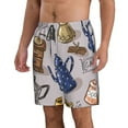 thumbnail image 2 of Disketp Men'S Swim Trunks Hawaiian Breathable Surf Beach Swimsuits Mesh Lining Beach Shorts With Pockets-Antique Vintage Teapot Coffee Grinder, 2 of 9