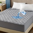thumbnail image 1 of Protector de colchón impermeable Bedsure acolchado Queen Grey, 1 of 7
