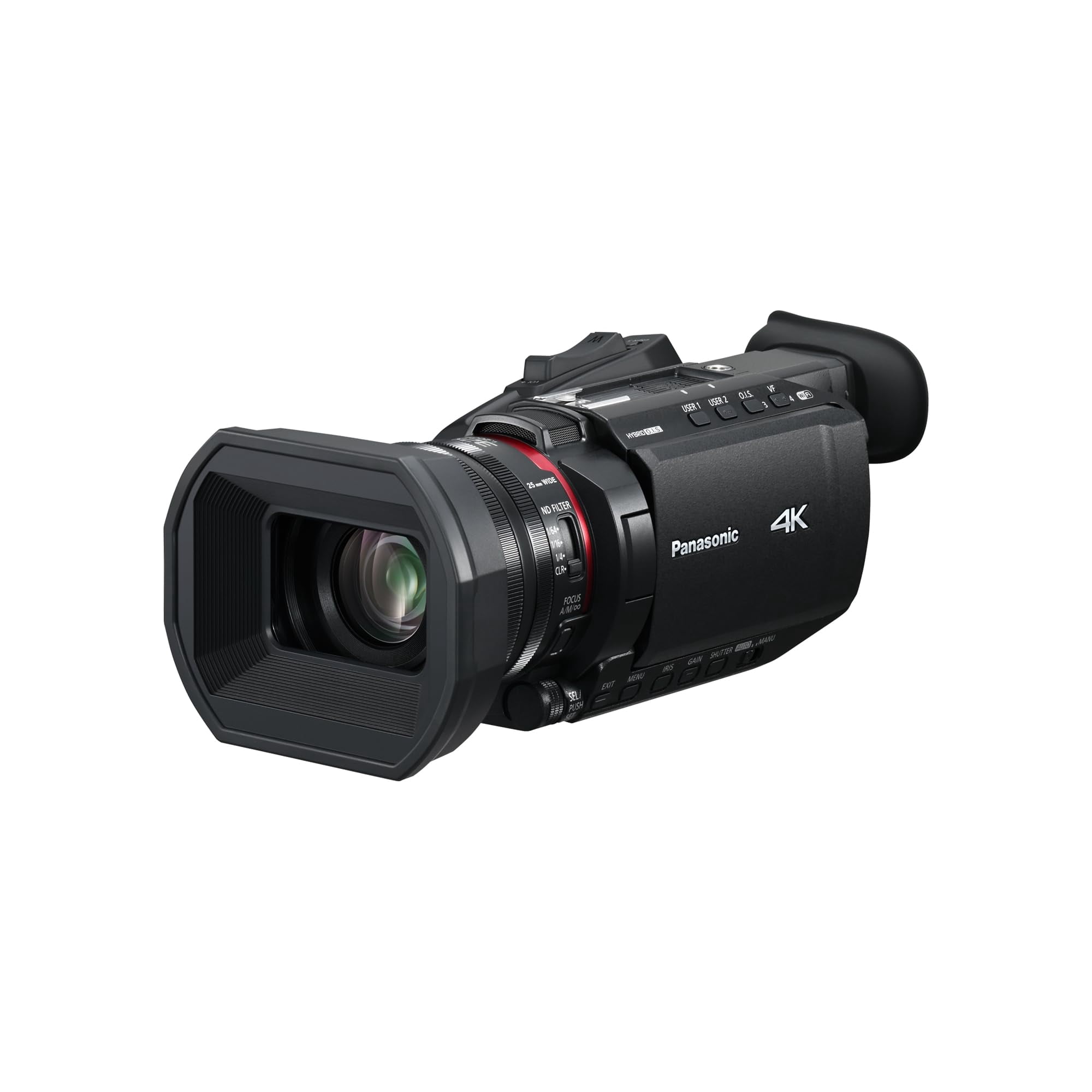 Panasonic X1600 4K Camcorder for Directors, Wide Angle Telephoto