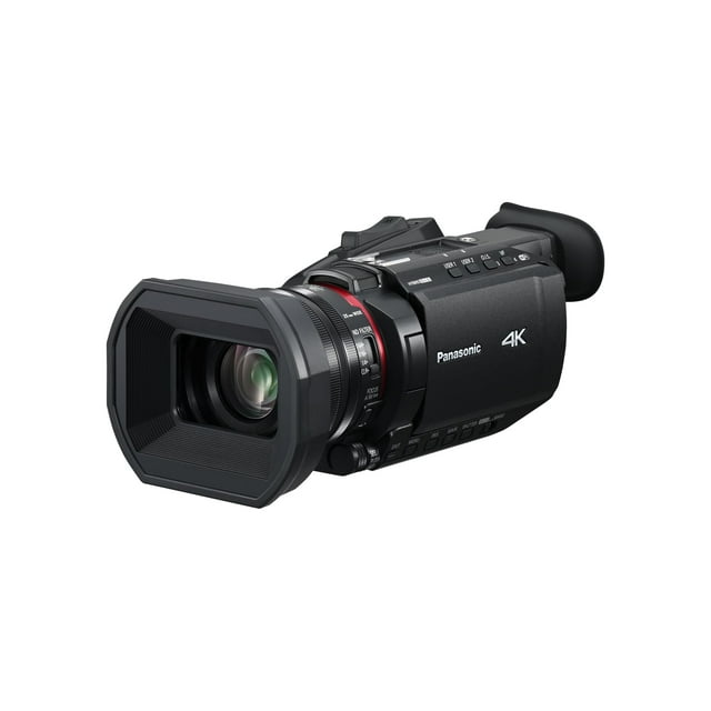 Panasonic X1600 Caméra 4K pour Réalisateurs, Objectif Téléphoto Grand-Angle avec Zoom 24x, O.I.S. Hybride, AF 4K Haute Précision avec Détection du Visage, Conception à Dispersion de Chaleur, Commandes Sans Fil - HC-X1600