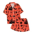 thumbnail image 1 of TIEVOSA Vêtements de Nuit et Robes pour Filles Ensemble de Pyjama Doux et Confortable pour Filles Tenue Décontractée avec Col à Revers Tenue d'Halloween 2-10 Ans, 1 of 4