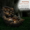 thumbnail image 4 of Alpine Corporation 41" Long Indoor/Outdoor Stone River Rock Fountain with LED Lights, 4 of 13
