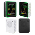 thumbnail image 2 of Monitor de Calidad del Aire Interior WiFi 6 en 1, Medidor de HCHO, TVOC, CO2, PM10 y PM2.5, Detector de Gases, Color Negro Inteligente., 2 of 5