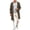 Coffee, variant on Men's Long Hooded Cardigans Zip Up Lightweight Drape Cape Jackets Fashion Fall Streetwear Overcoats with Pockets Coffee S