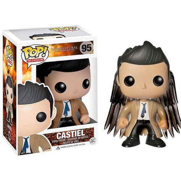 Castiel Pop Television Figure #95 Stylized Supernatural Hot Topic 2017 Exclusive With Wings