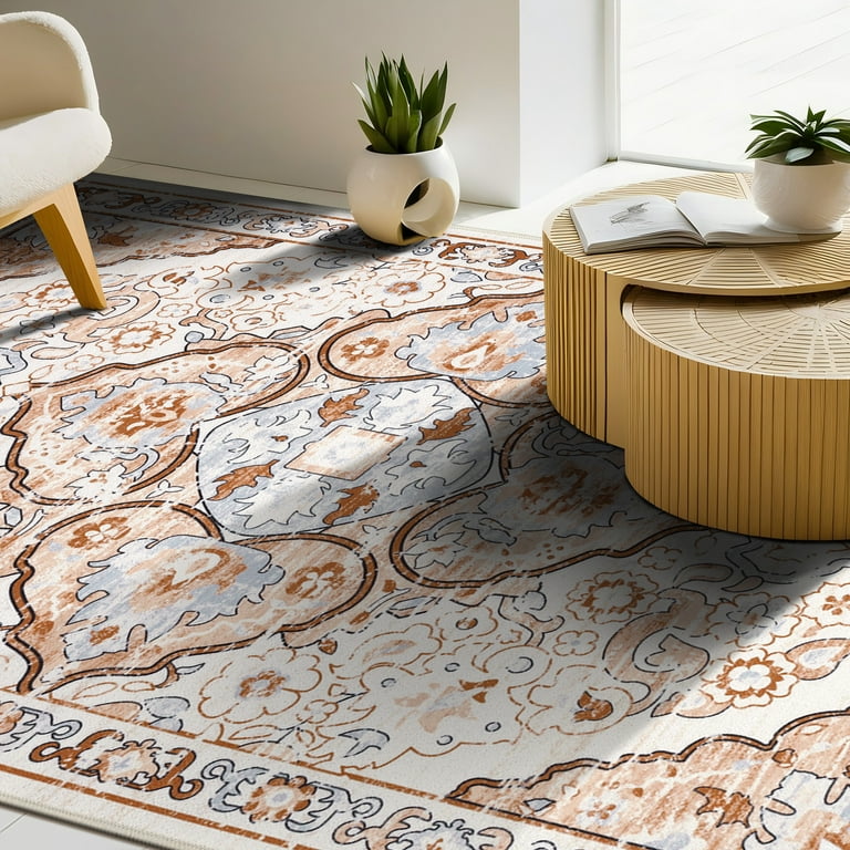 最も完璧な Area Room Living Indoor Boho MeyJey Rug Non-Slip 3'x5', Rug Carpet