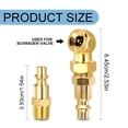 thumbnail image 3 of Cosmug Heavy Duty Tire Air Chuck Set Solid Metal Closed Air Chuck with Quick Connect Plug Tire Inflator Nozzle 300 Psi Rated Leak-Proof Air Compressor Accessories for Car Truck Motorcycle Bicycle, 3 of 9