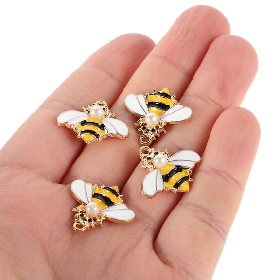 OULII 10Pcs Alloy Pendant for Embellishments for Crafting Honeycomb Design Multi Color for Animal Theme Lovers