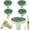 Green, variant on 12 Pcs Gold Knobs for Dresser Drawers, Round Dresser Cabinet Knobs Pulls for Kitchen Cabinet Cupboard Door Furniture Decorative, White